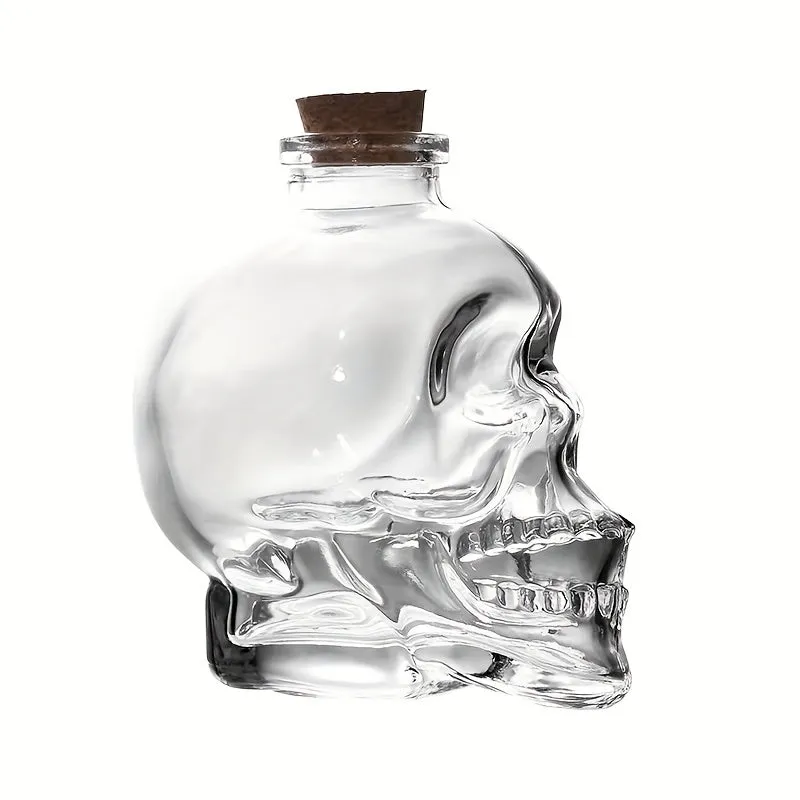 Skull Decanter Leadfree Glass Horror Whisky Gift Bottle Accessory