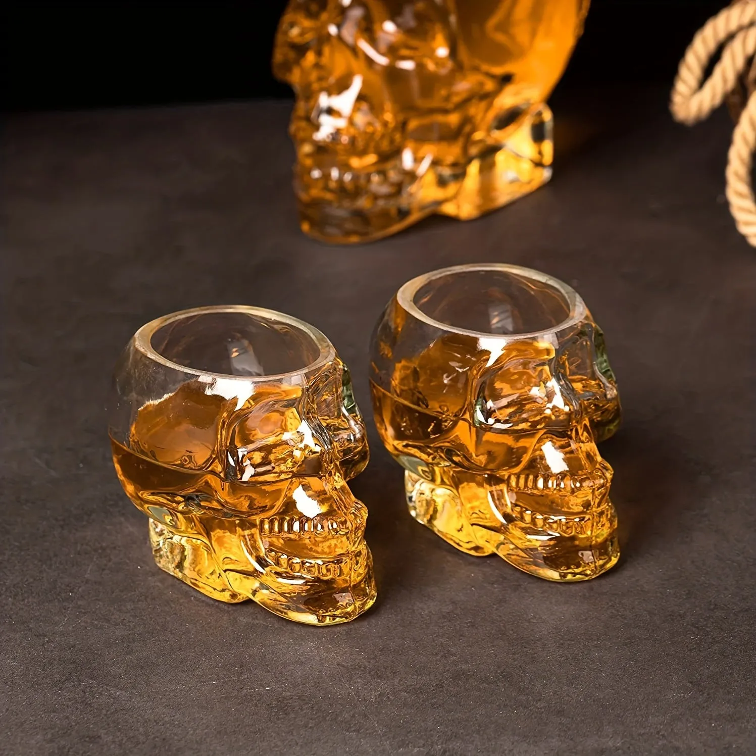 Skull Decanter Leadfree Glass Horror Whisky Gift Bottle Accessory