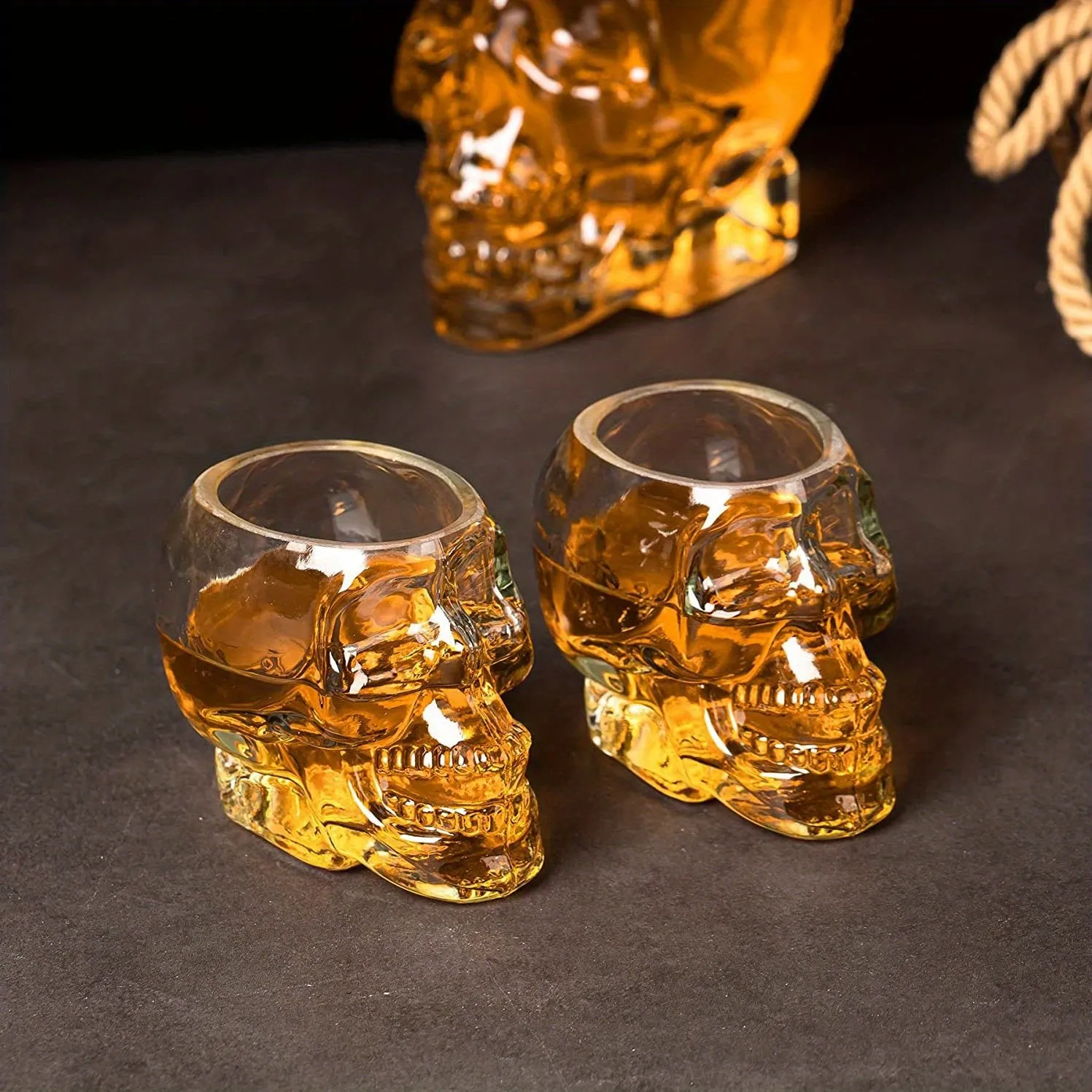 Skull Decanter Leadfree Glass Horror Whisky Gift Bottle Accessory