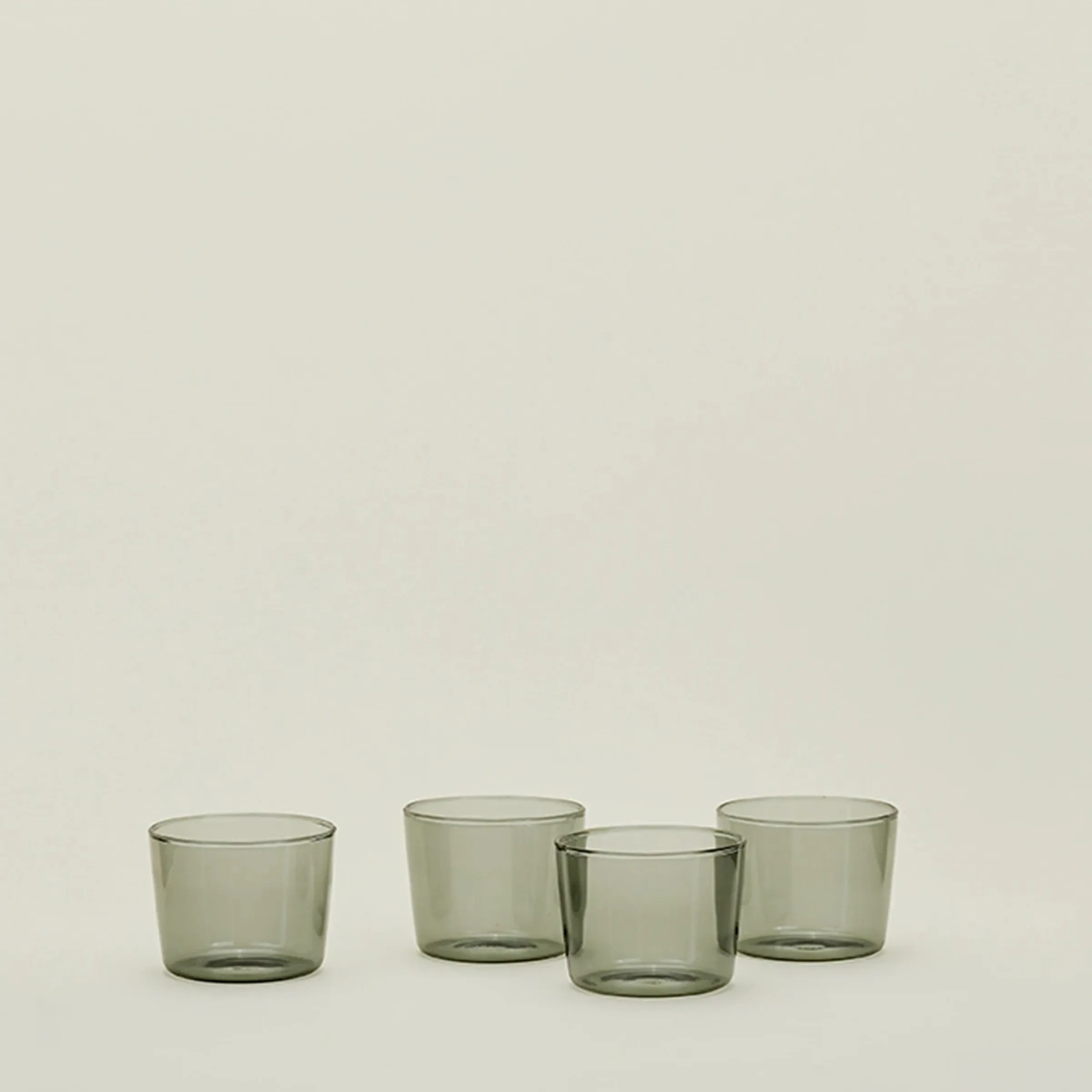 Small Essential Glassware Set of 4 (Smoke)