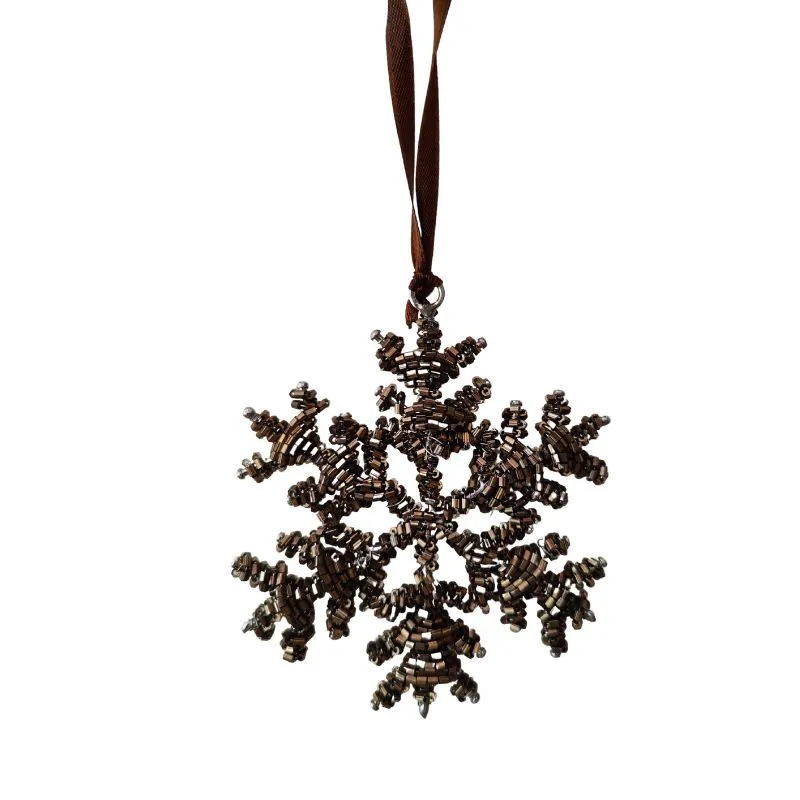 Snowflake Hanging - Antique silver