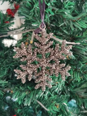 Snowflake Hanging - Antique silver