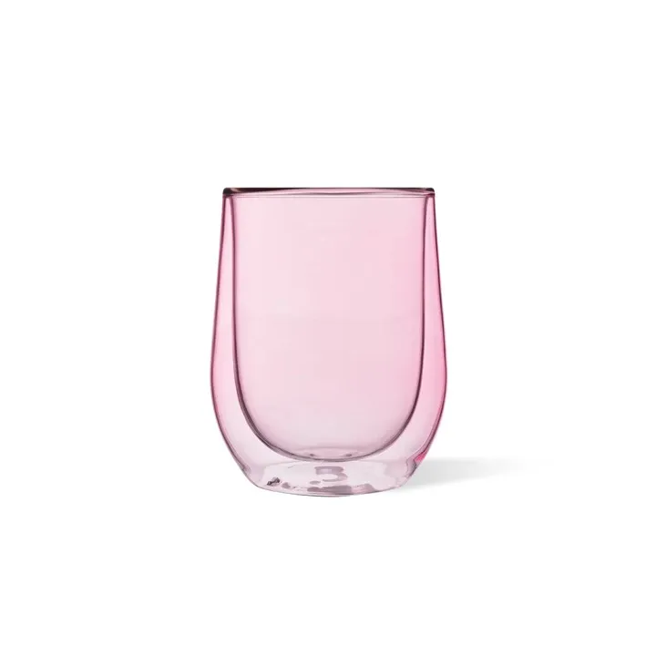 Stemless Glass Blush (Set of 2)