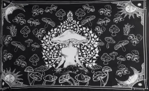 Tapestry - Cotton Black White