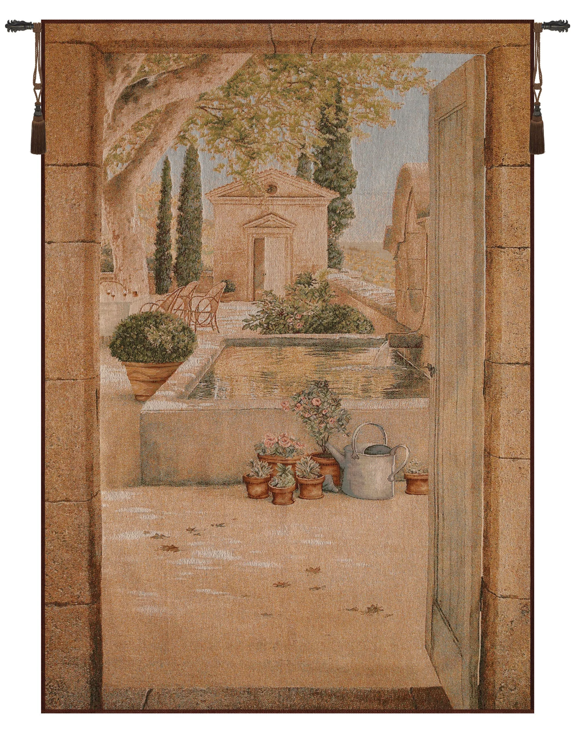 Terrace in Provence French Tapestry