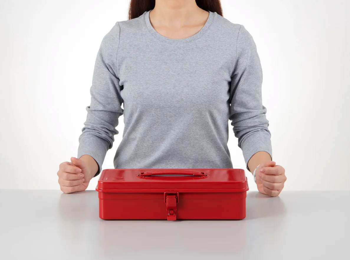 TOYO Trunk Shape Toolbox T-320 PO (Living Coral)