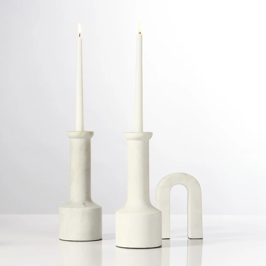 Trevor Candlesticks, Set of 2