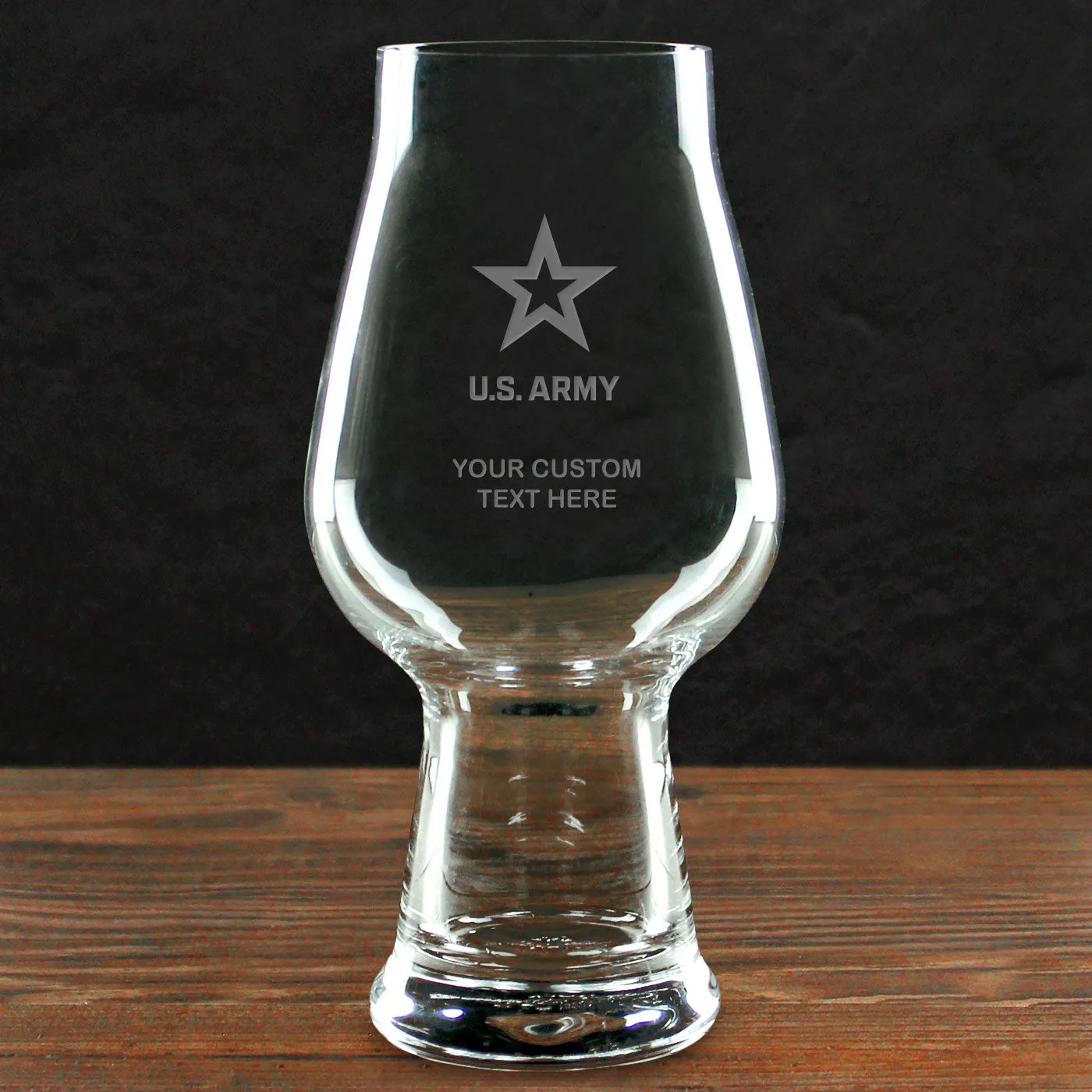 US Army 'Build Your Glass' Personalized 18.25 oz. Luigi Bormioli IPA Glass