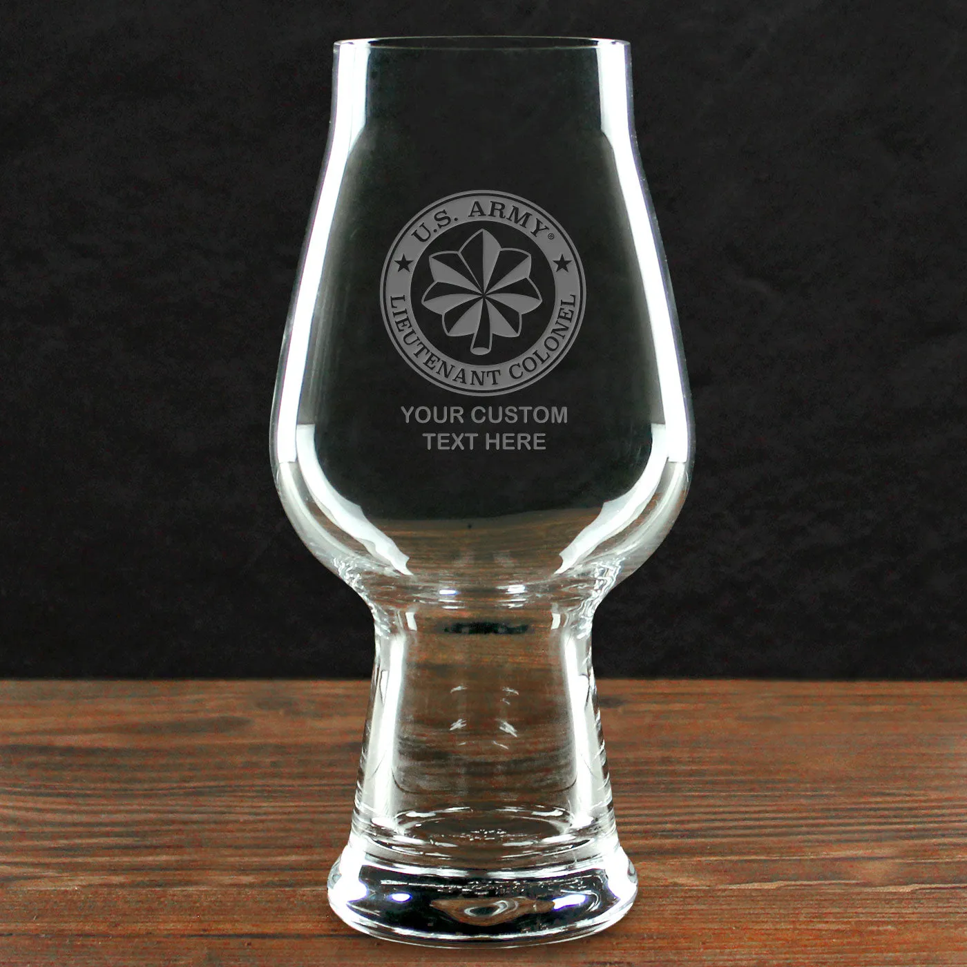 US Army 'Build Your Glass' Personalized 18.25 oz. Luigi Bormioli IPA Glass