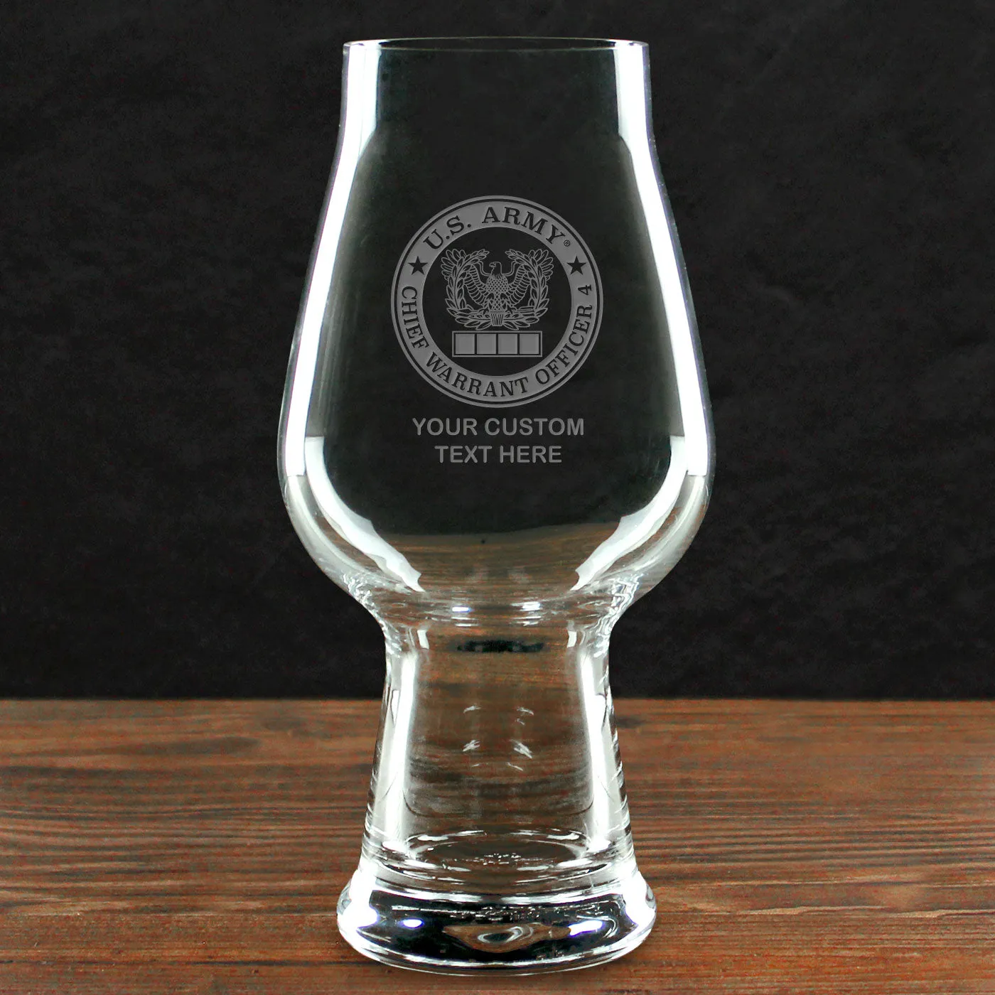US Army 'Build Your Glass' Personalized 18.25 oz. Luigi Bormioli IPA Glass