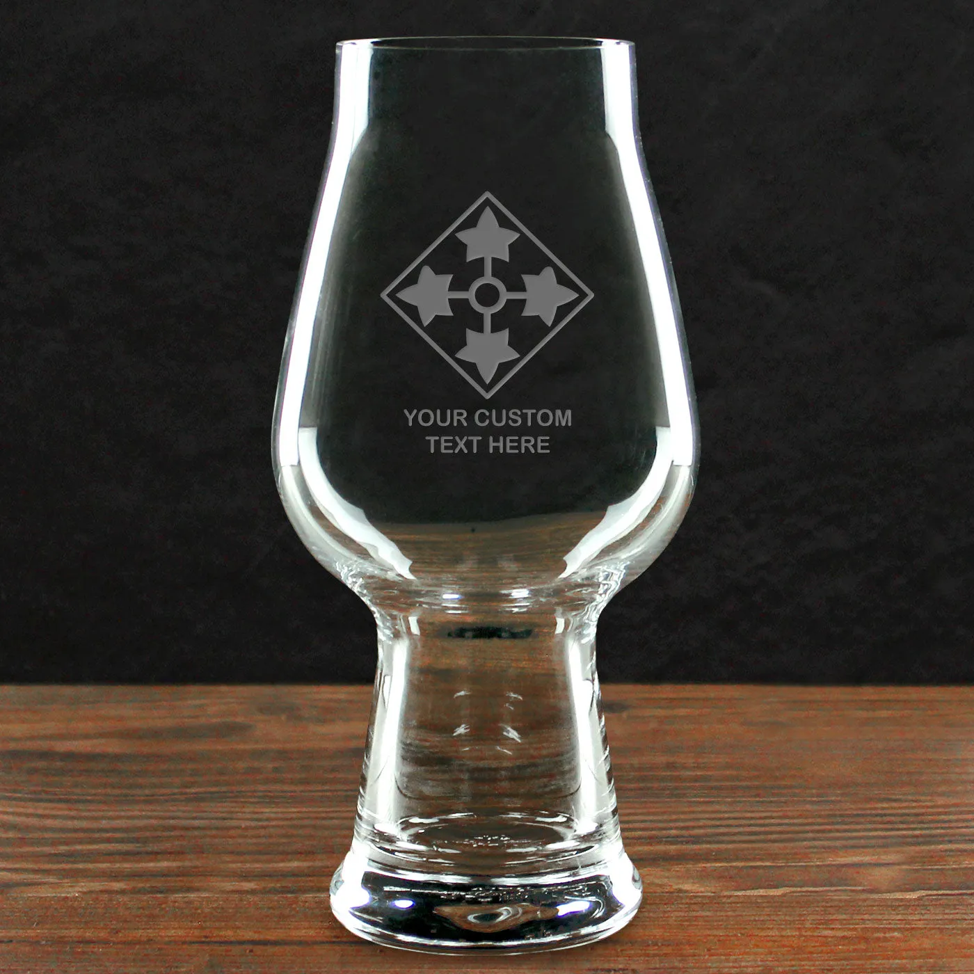 US Army 'Build Your Glass' Personalized 18.25 oz. Luigi Bormioli IPA Glass
