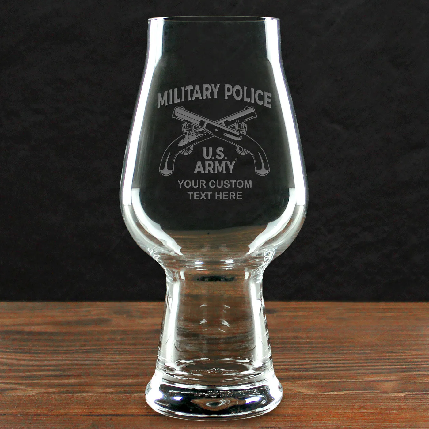 US Army 'Build Your Glass' Personalized 18.25 oz. Luigi Bormioli IPA Glass