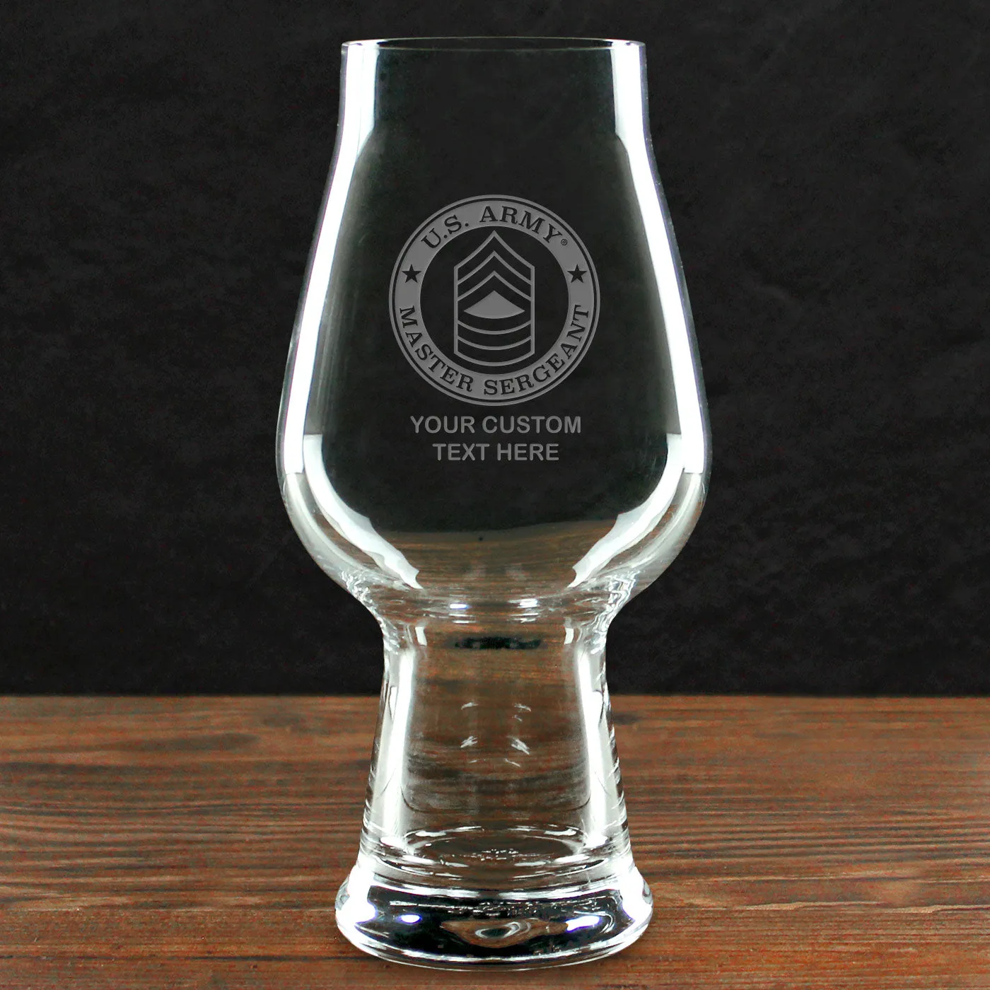 US Army 'Build Your Glass' Personalized 18.25 oz. Luigi Bormioli IPA Glass