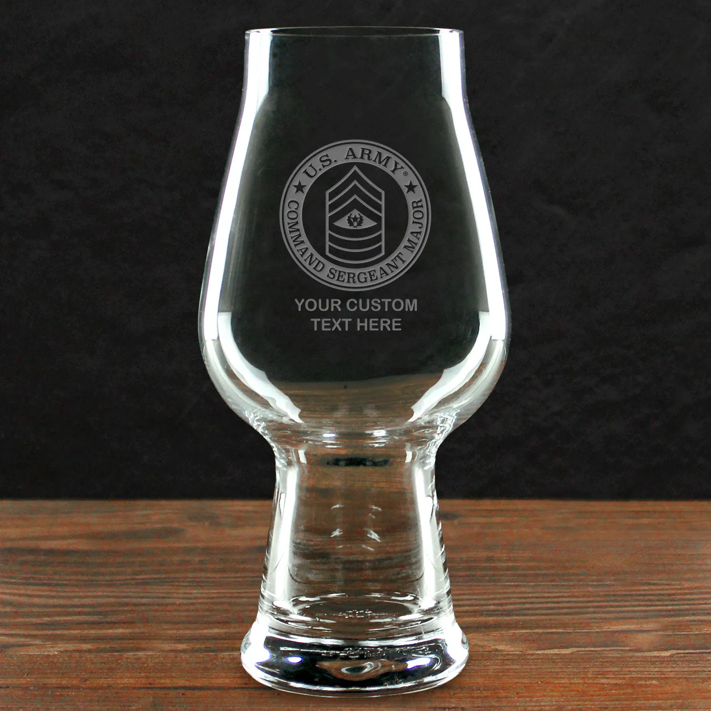 US Army 'Build Your Glass' Personalized 18.25 oz. Luigi Bormioli IPA Glass