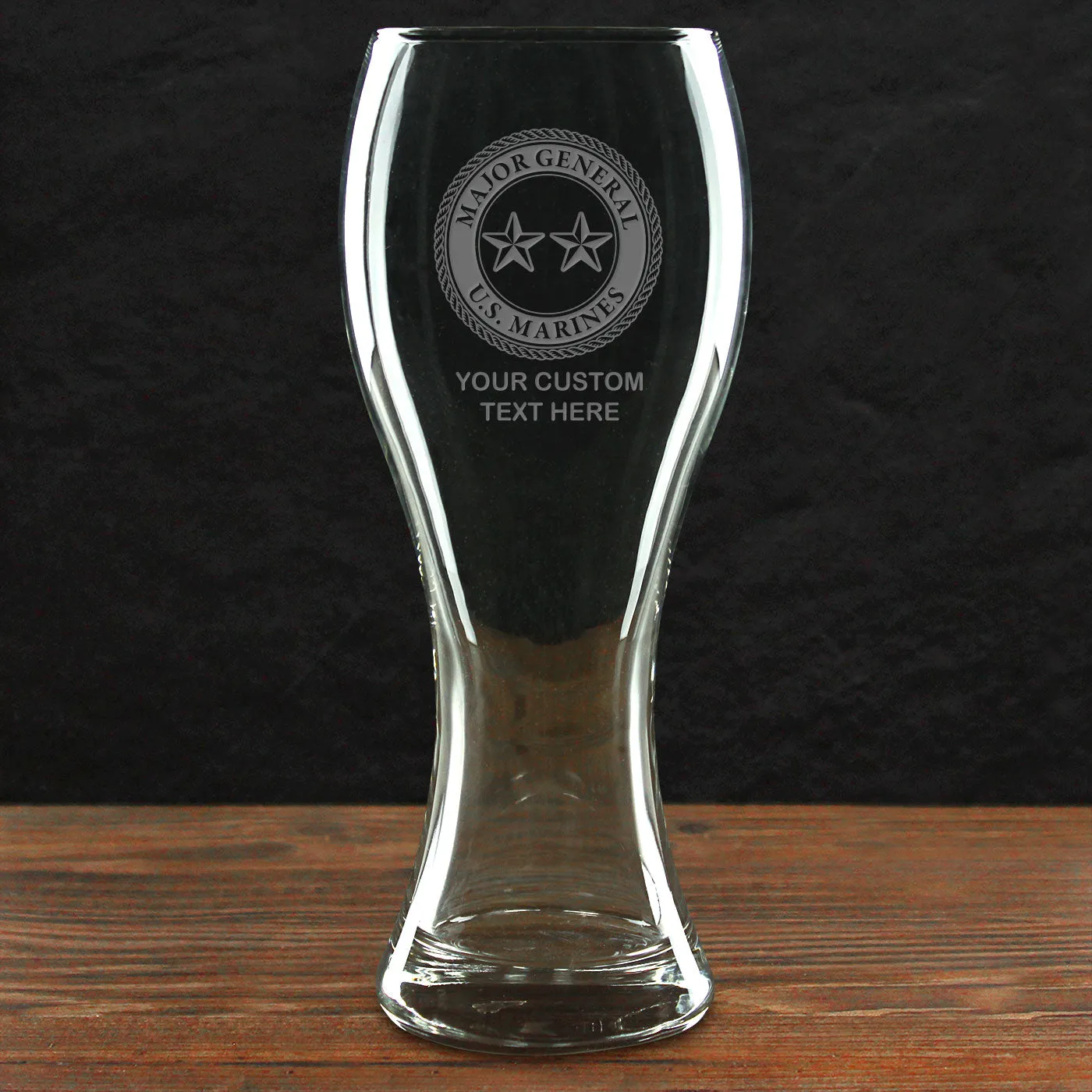 USMC 'Build Your Glass' Personalized 23 oz. Giant Pilsner Glass