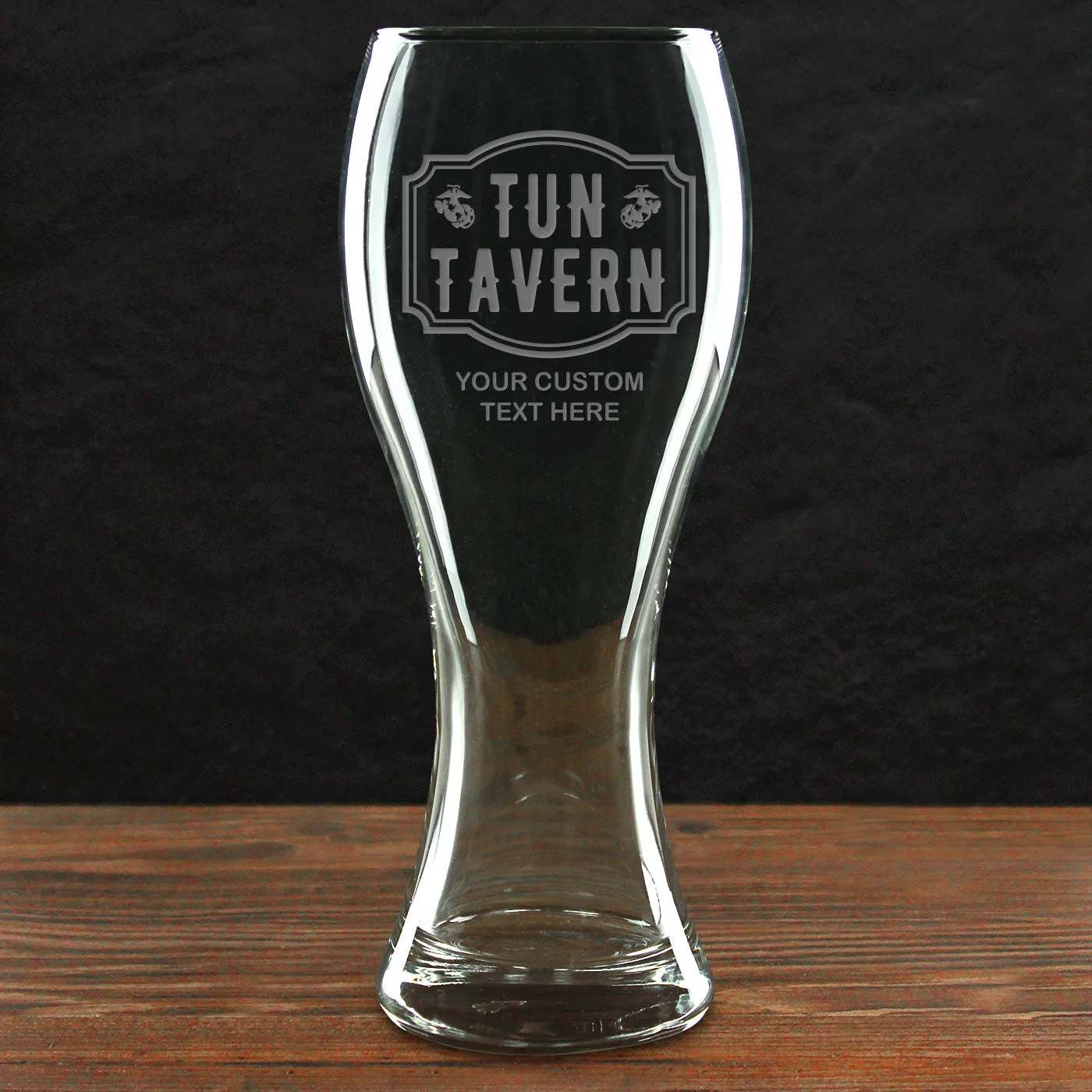 USMC 'Build Your Glass' Personalized 23 oz. Giant Pilsner Glass