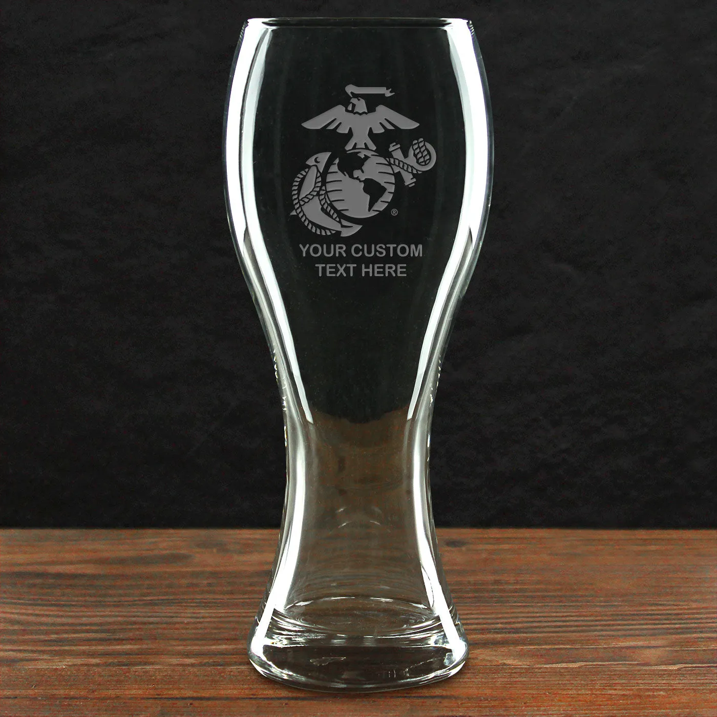 USMC 'Build Your Glass' Personalized 23 oz. Giant Pilsner Glass