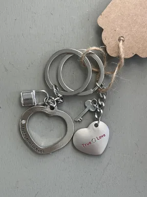 Valentines Day ~ Nesting Heart Keychain Set
