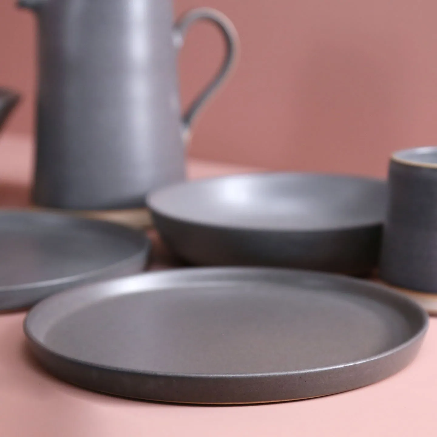 W/R/F Handmade Dinner Plates / Ash
