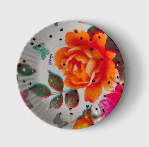 Ya Salam | orange rose plate